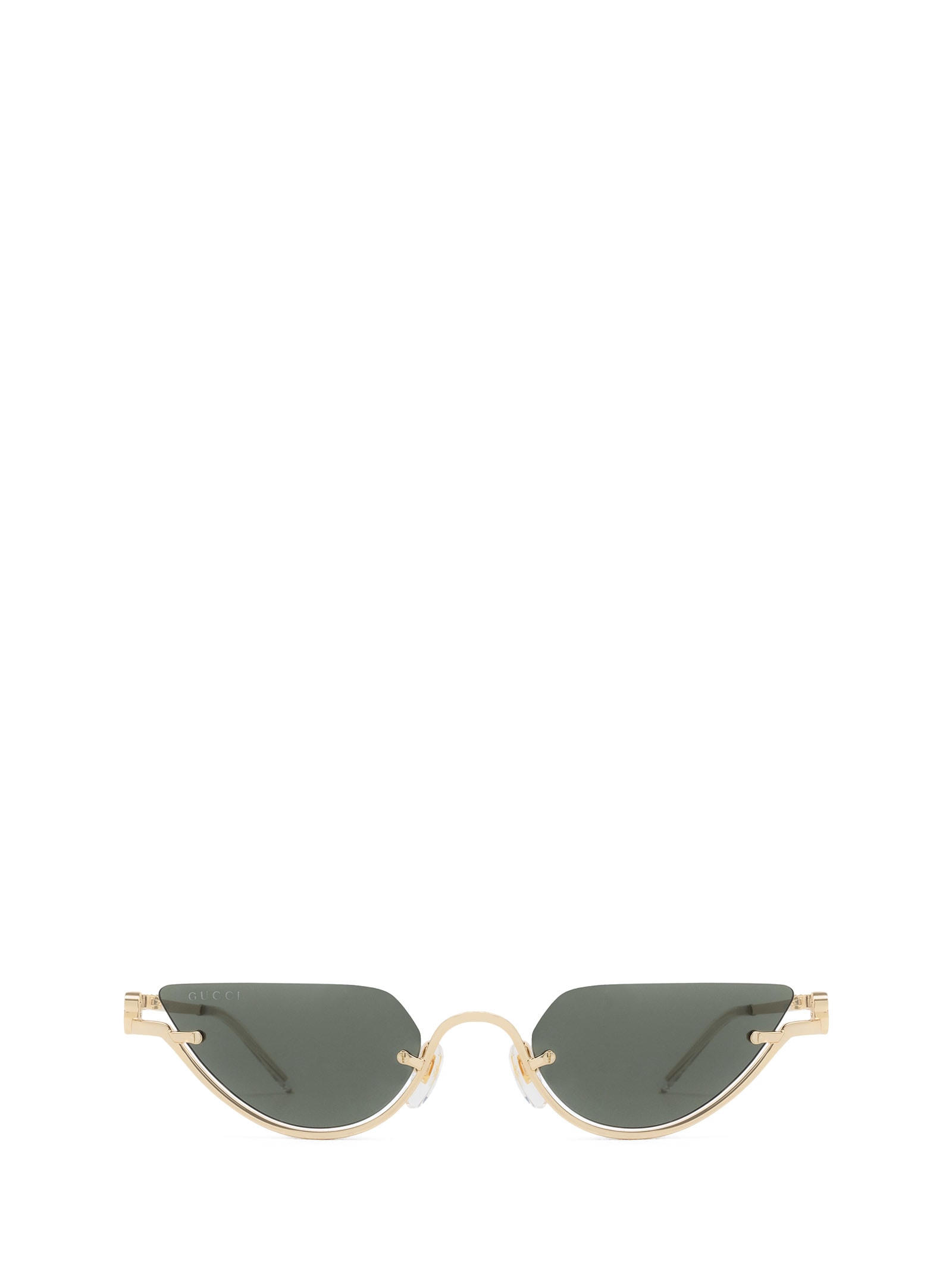 Shop Gucci Gg1603s Gold Sunglasses