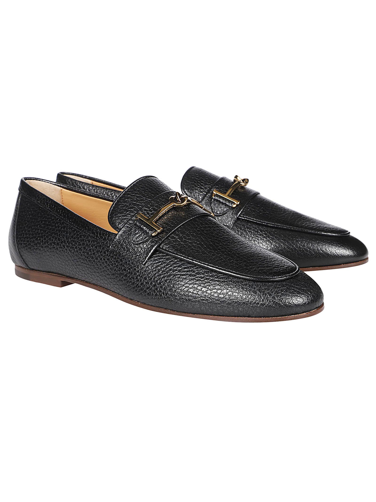 Shop Tod's 79a Loafers In Nero