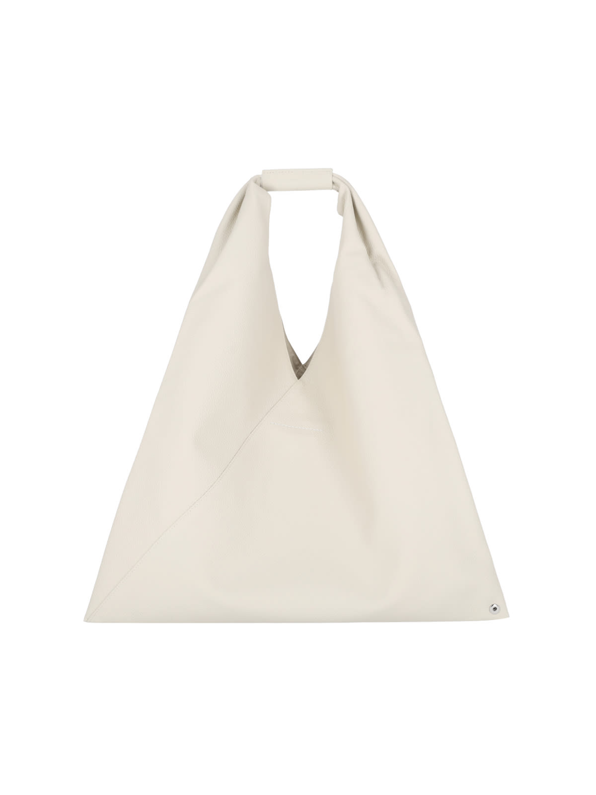 Shop Mm6 Maison Margiela Japanese Medium Tote Bag In Crema