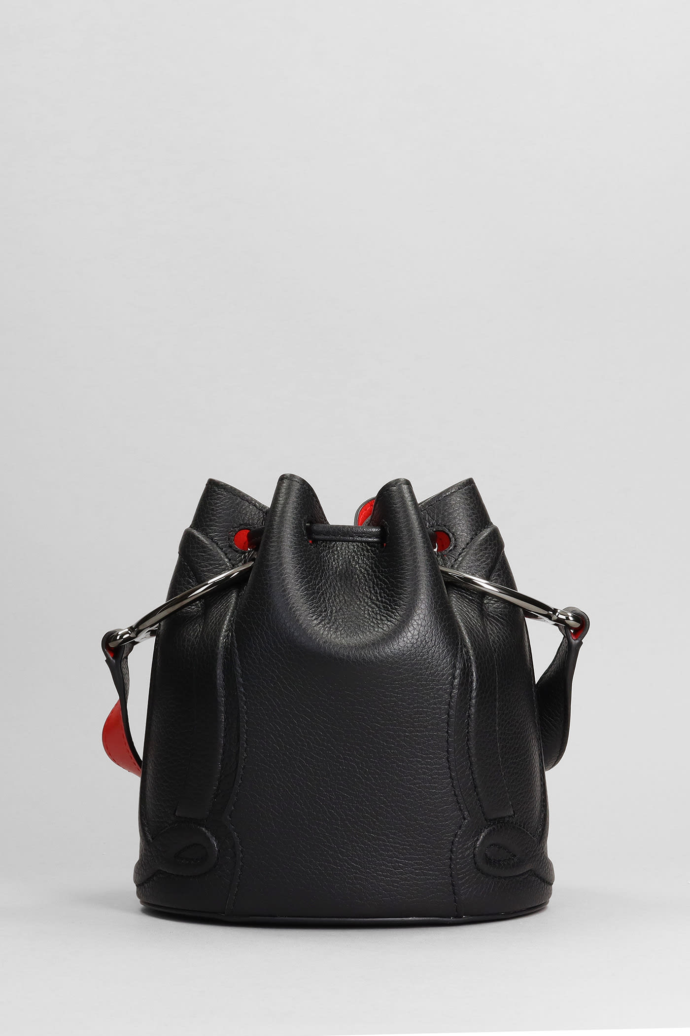 Shop Christian Louboutin Shoulder Bag In Black Leather