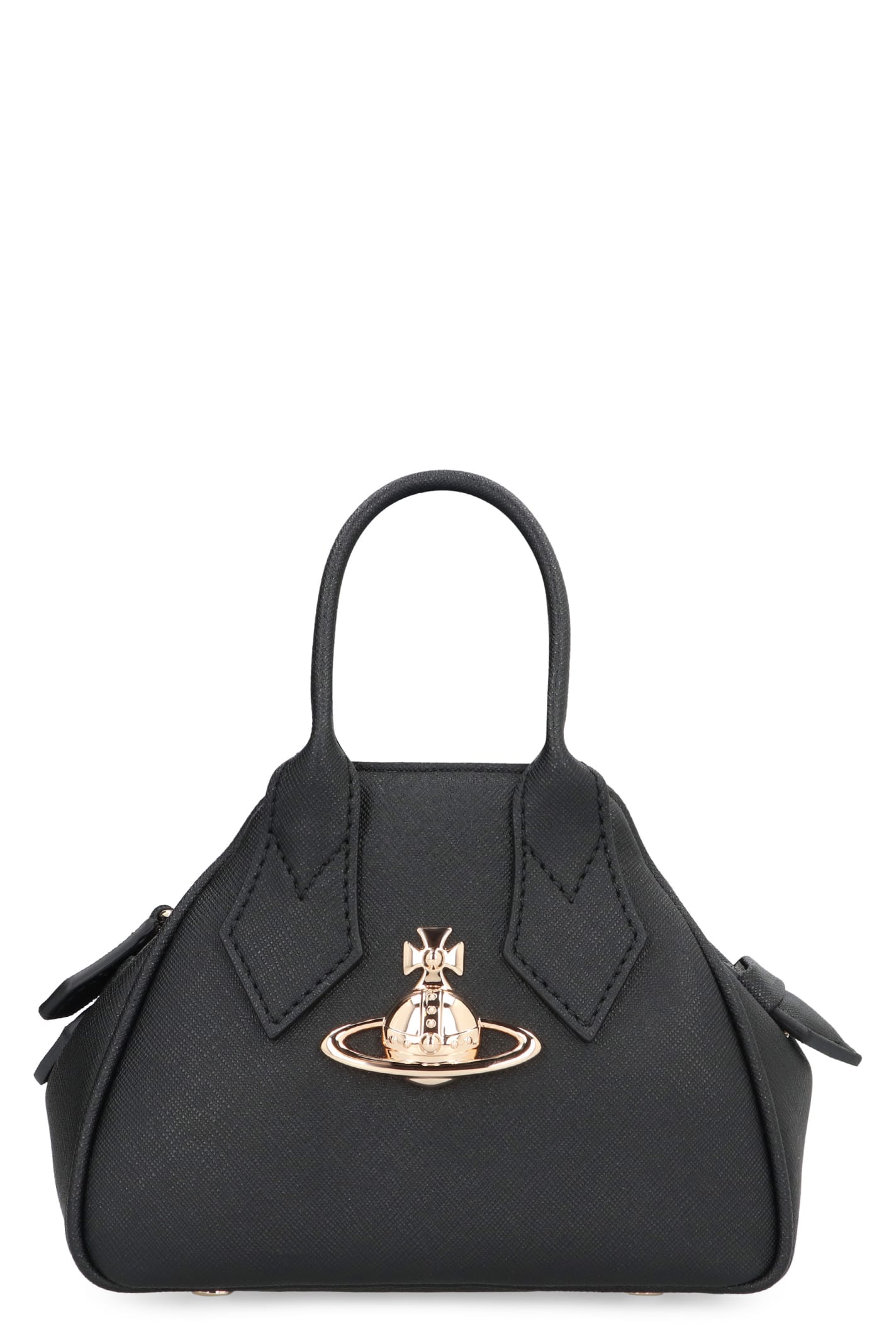 Vivienne Westwood Yasmine Faux Leather Hand Bag Mini In Black