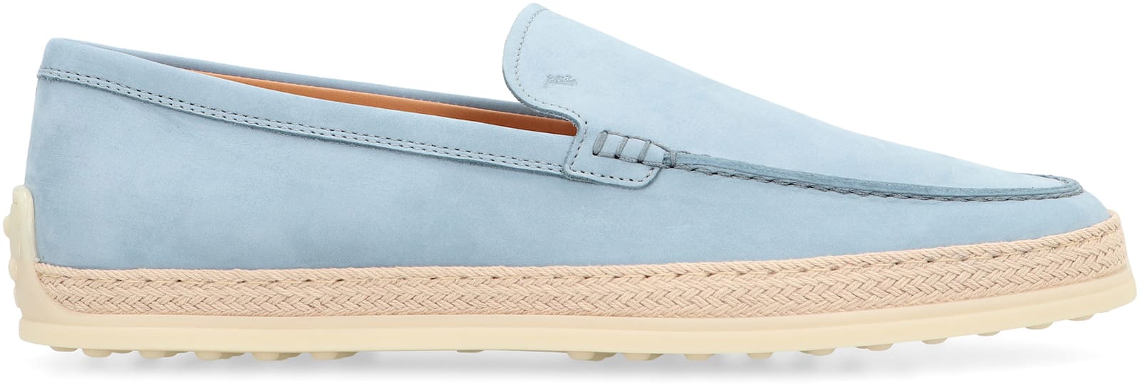 Tod's Leather Slipper Loafers In Blue