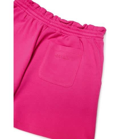 Shop Max&amp;co. Shorts Con Logo Ricamato In Fucsia