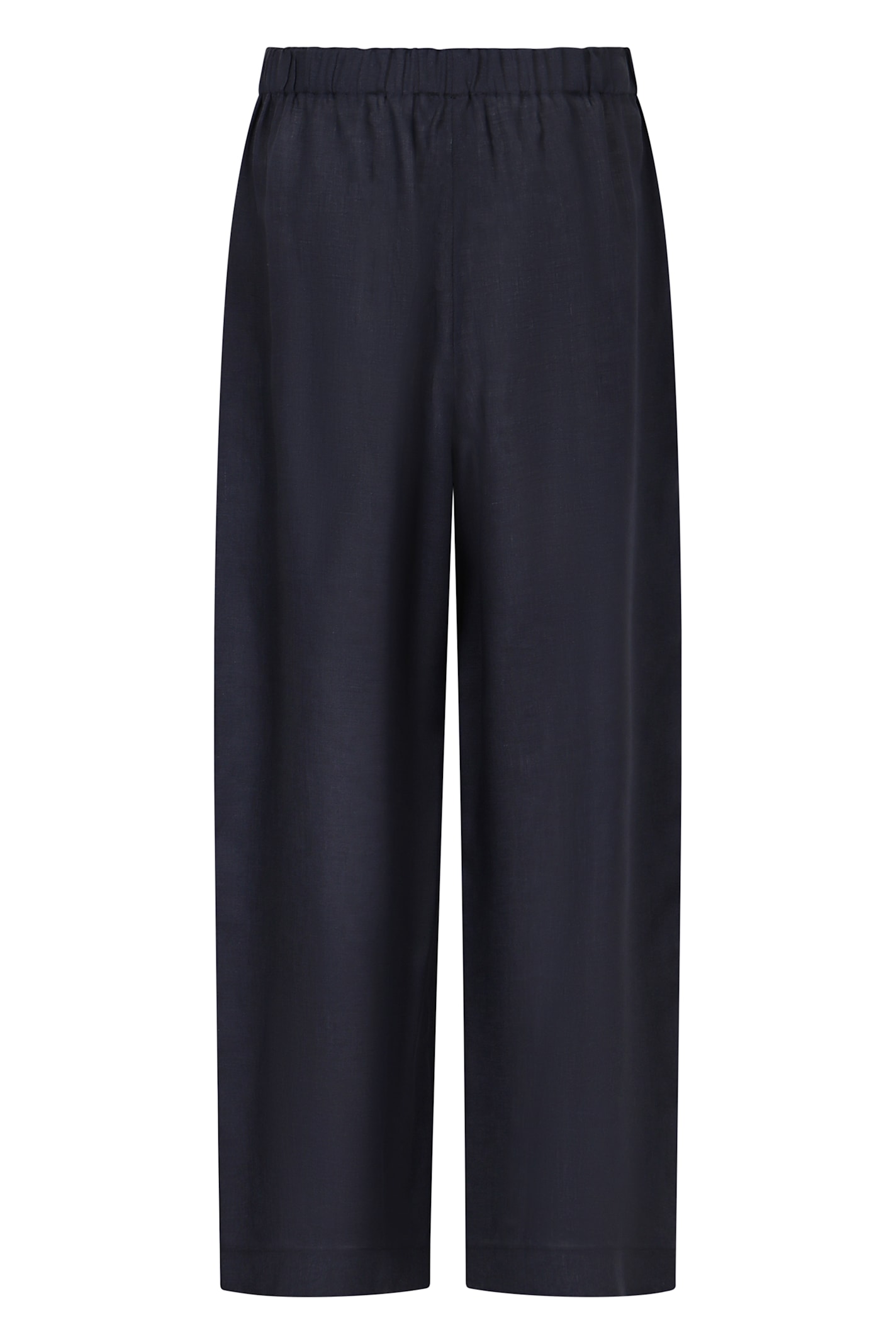 Shop Fabiana Filippi Linen Trousers In Blue