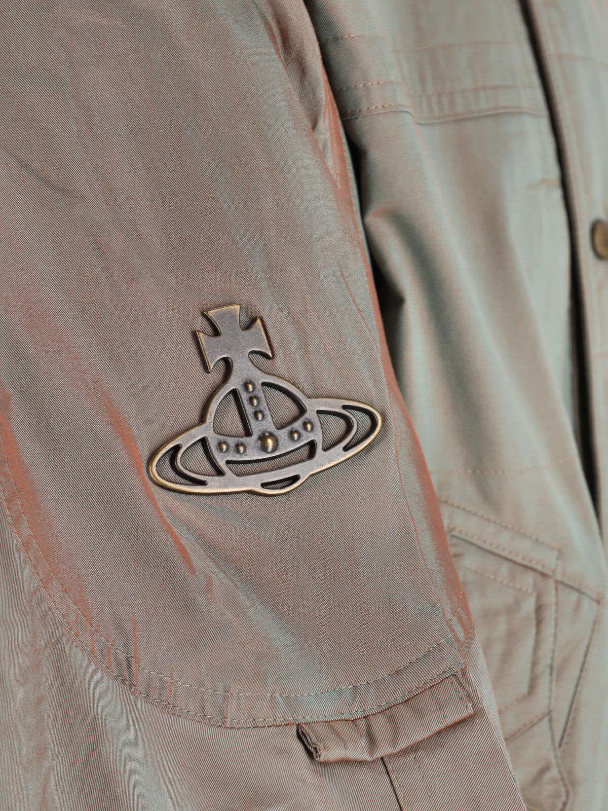 Vivienne Westwood Nevada Bomber Cangiante Gabardine Sage-green 52 Men