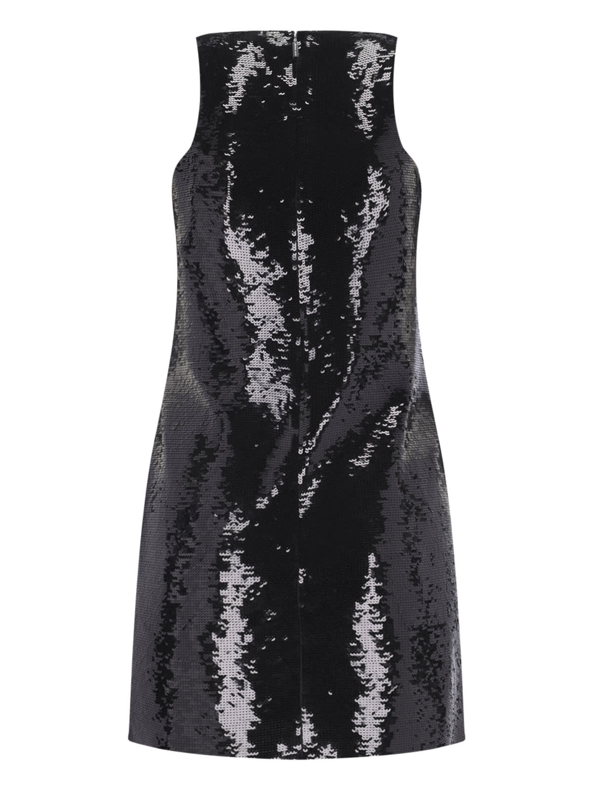 Shop Michael Kors Sequin Mini Dress In Black