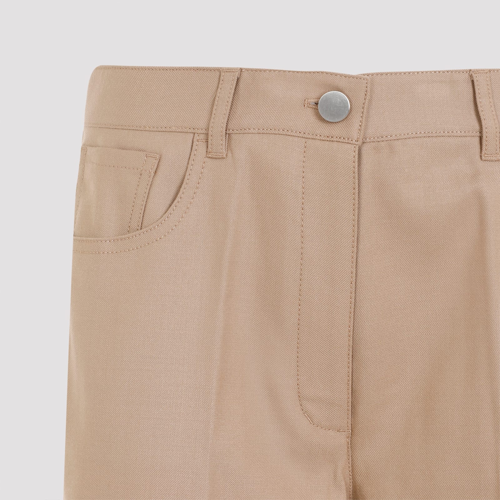 Theory New Camel Brown Wool Pants In New Camel