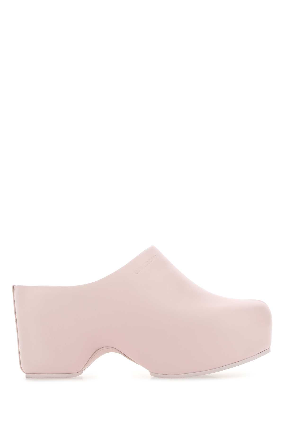 Shop Givenchy Pastel Pink Leather G Clog Mules In 681