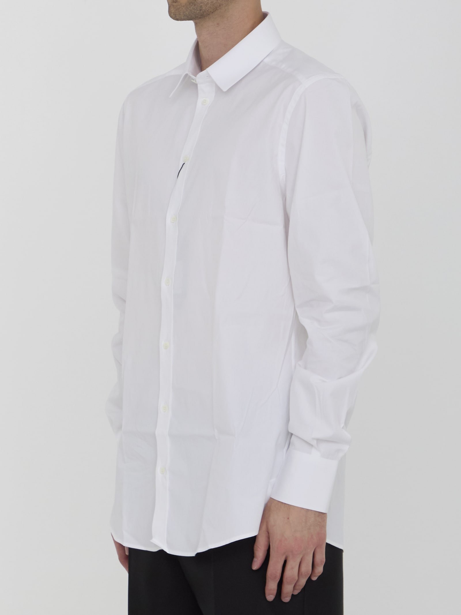 Shop Dolce & Gabbana Tuxedo Shirt In White