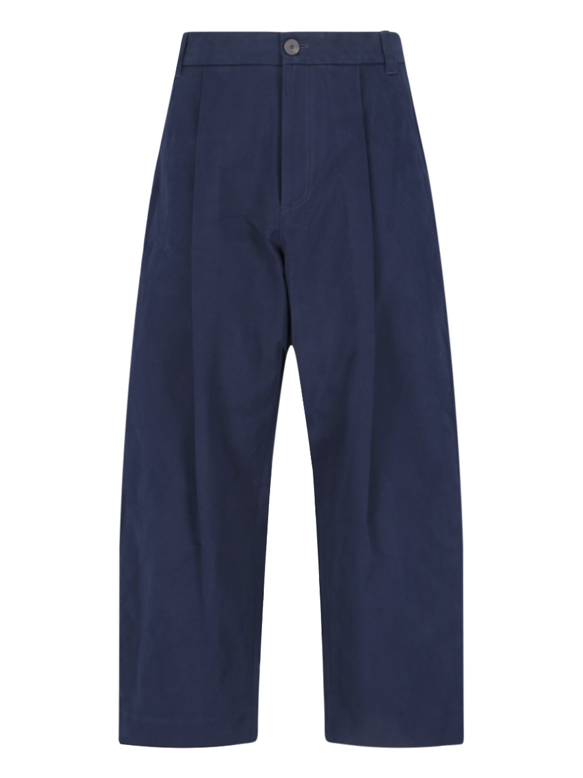 Shop Studio Nicholson Sorte Pants In Blue