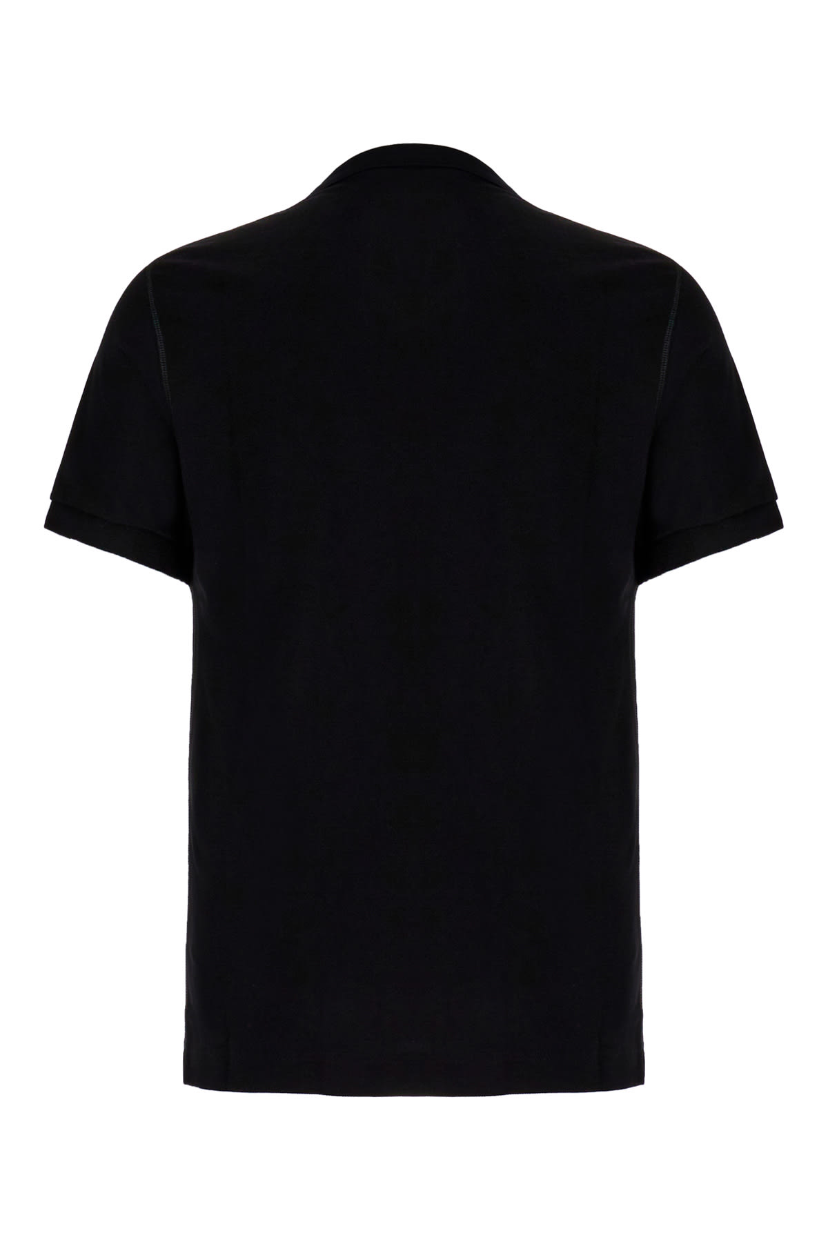 Shop Dolce & Gabbana Black Piquet Polo Shirt In N0000