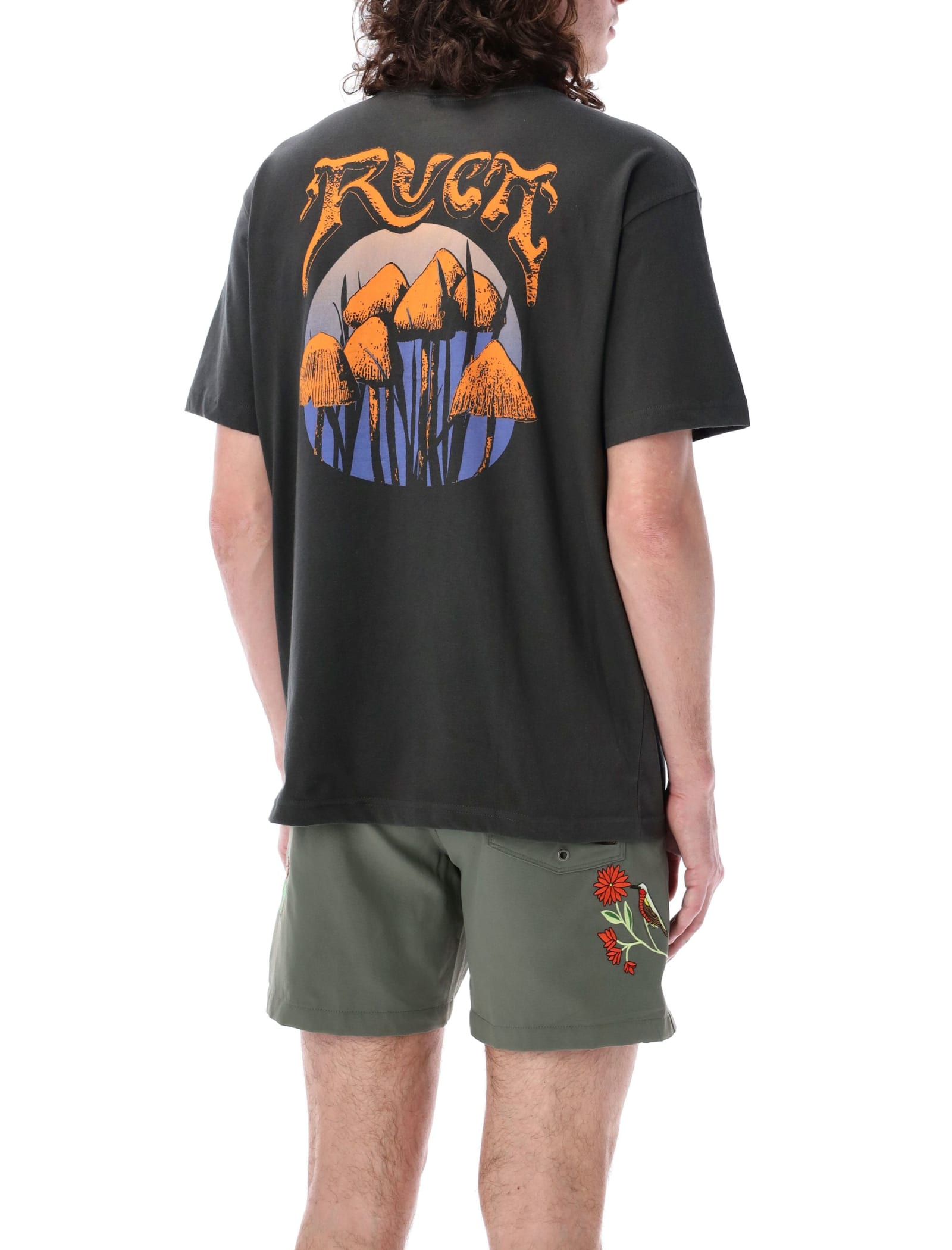 Shop Rvca Unearthed T-shirt In Black