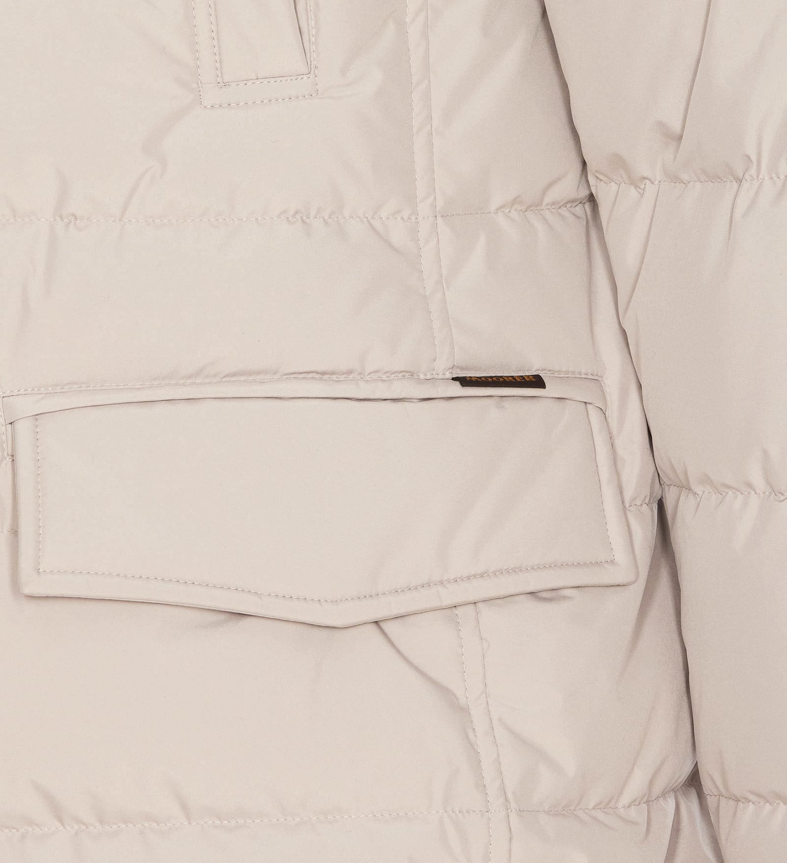 Shop Moorer Zarbo Down Jacket In Beige