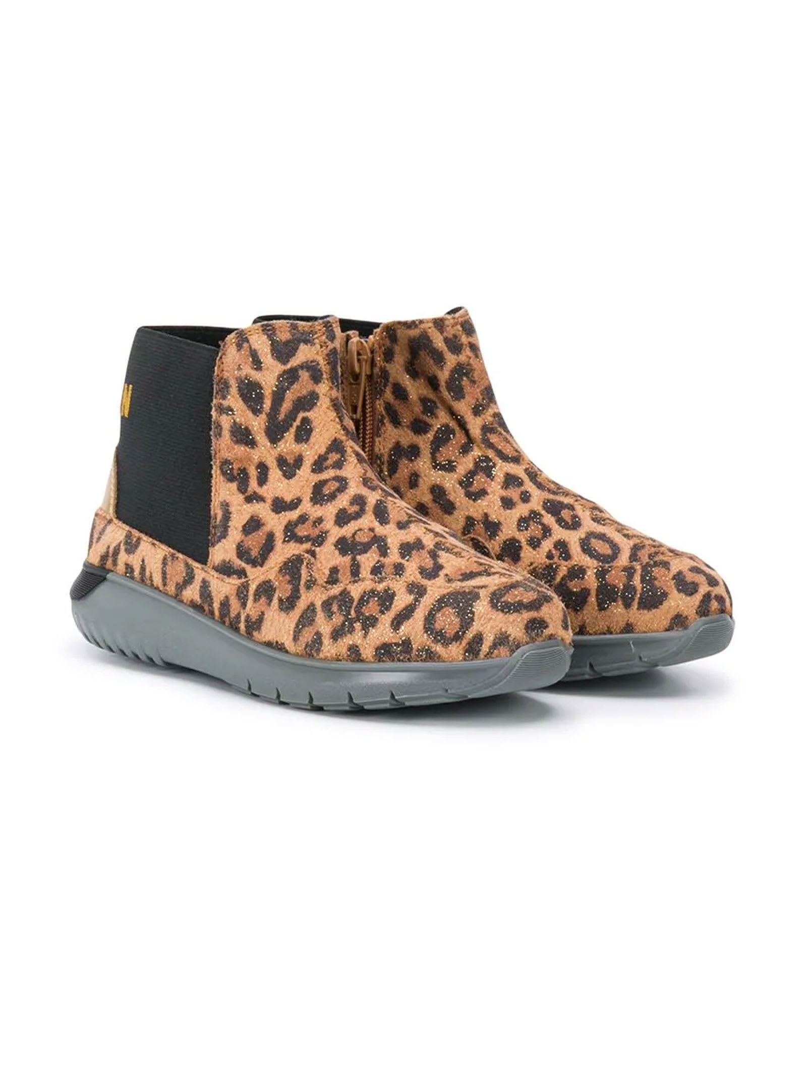 Hogan Leopard Print Ankle Boots