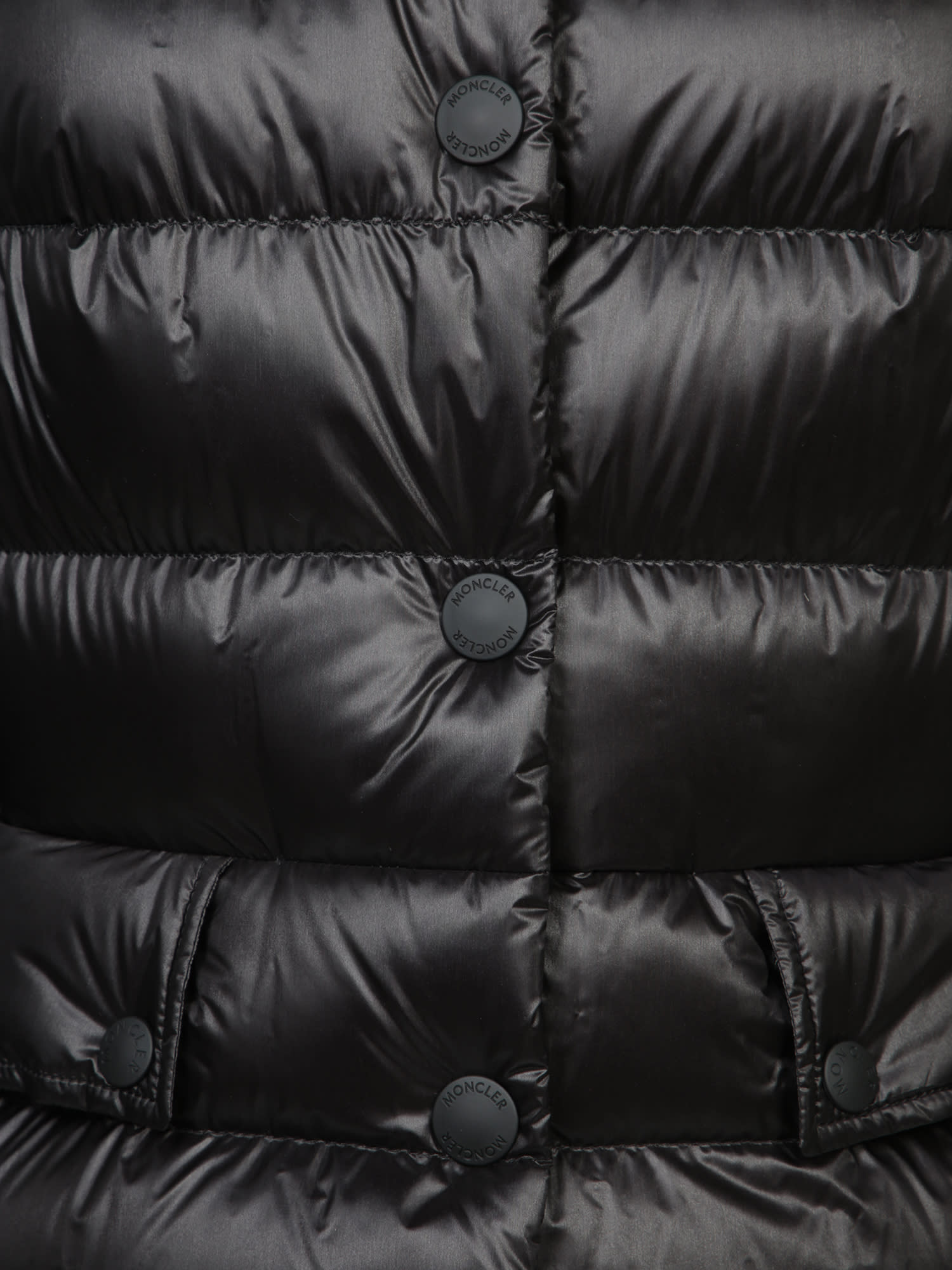 Shop Moncler Armoniques Black Down Jacket