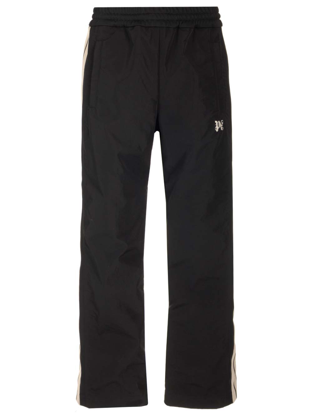 Nylon Track Pants With Bands