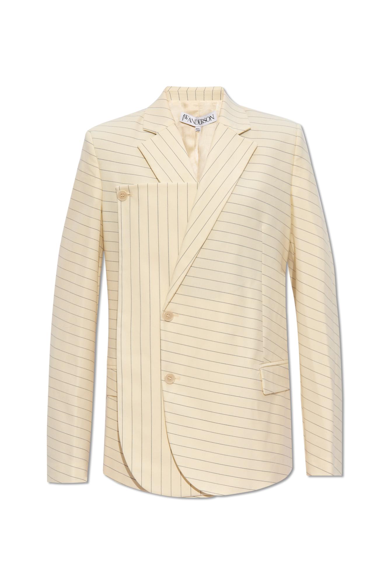 Shop Jw Anderson Single-breasted Blazer In White