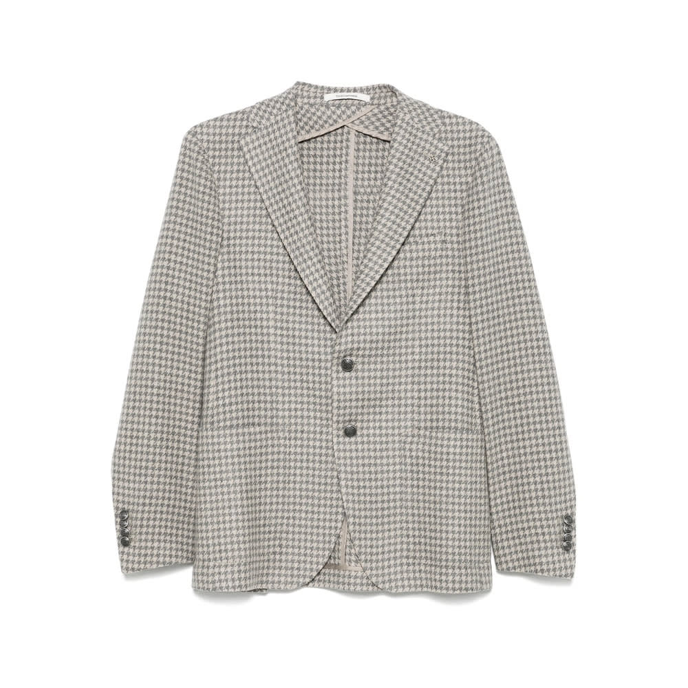Tagliatore Single-breasted Blazer In Gray