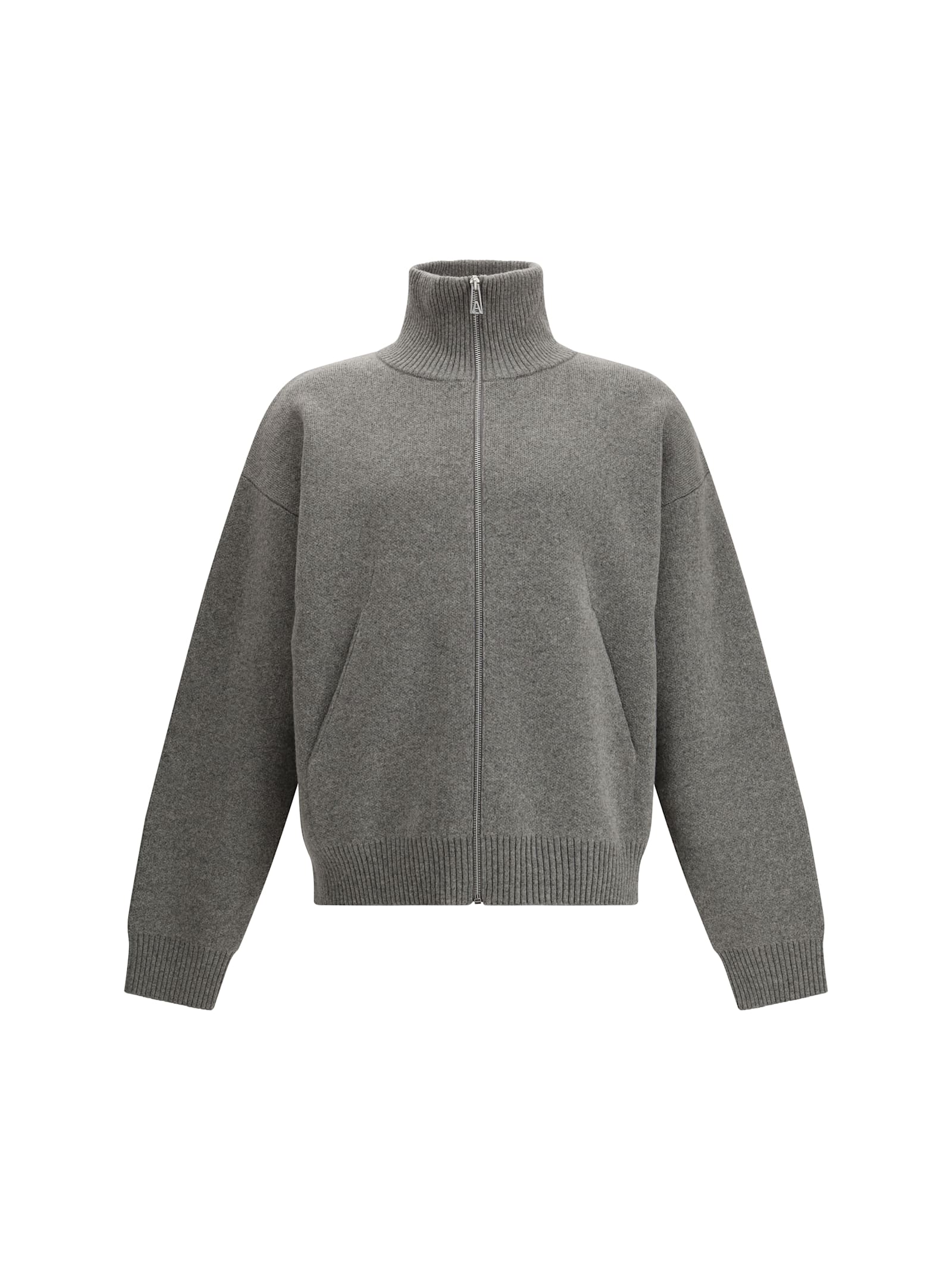 Axel Arigato Core Zip-up Cardigan In Gray