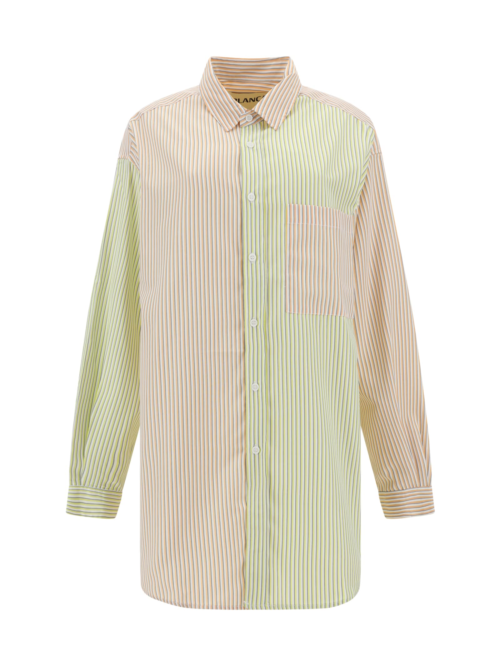 Shop Blanca Benny Shirt In Yellow/pink