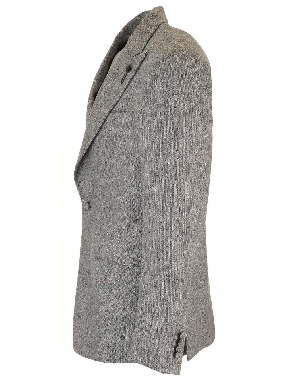 Shop Lardini Attitude Jacket In Grey