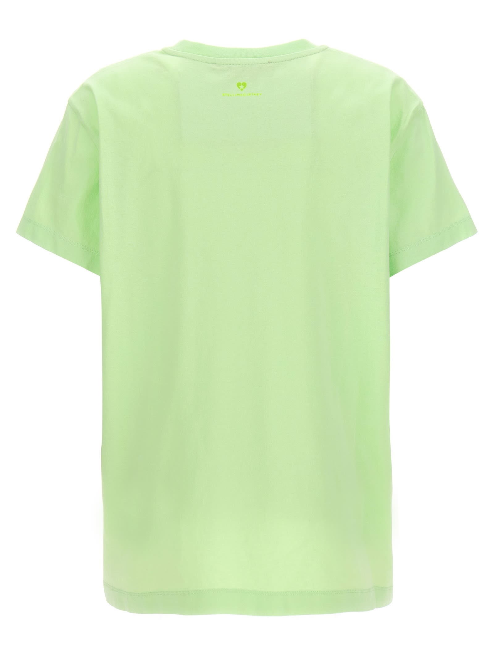 Shop Stella Mccartney Iconic Mini Heart T-shirt In Bianco