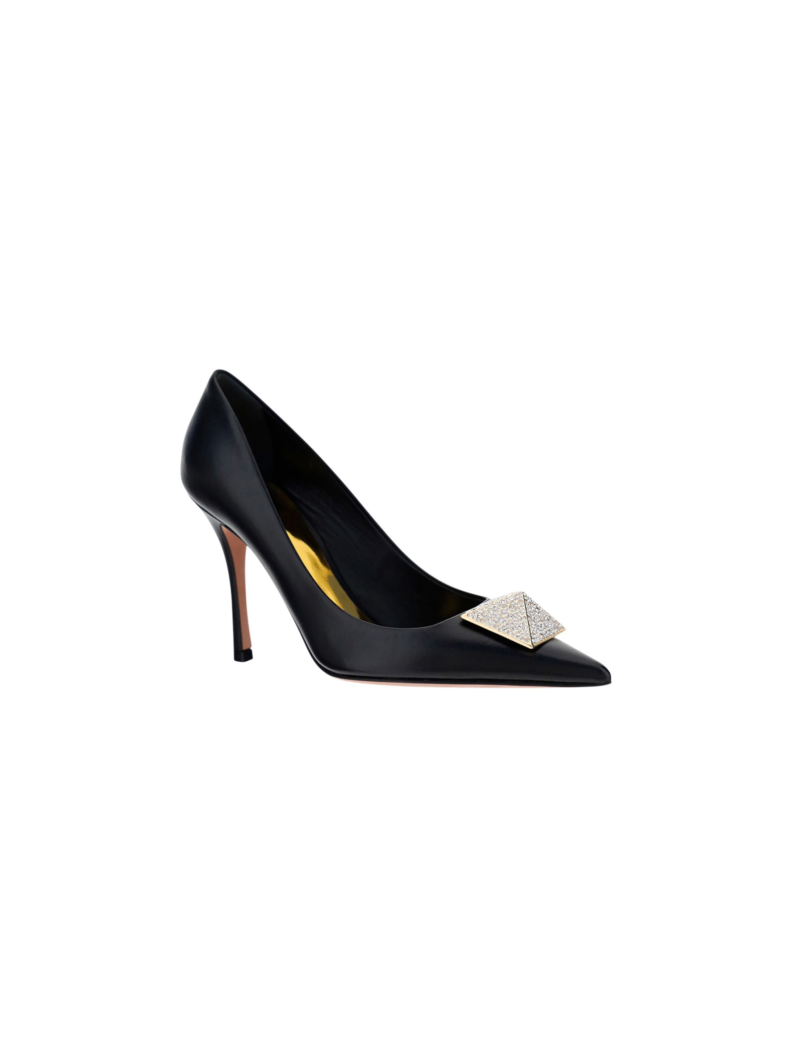 Shop Valentino One Stud Pumps In Nero