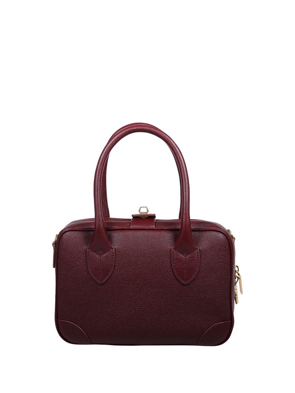 Shop Golden Goose Logo Printed Tote Bag In Bordeaux