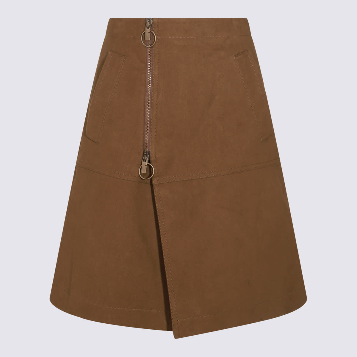 Brown Cotton Skirt