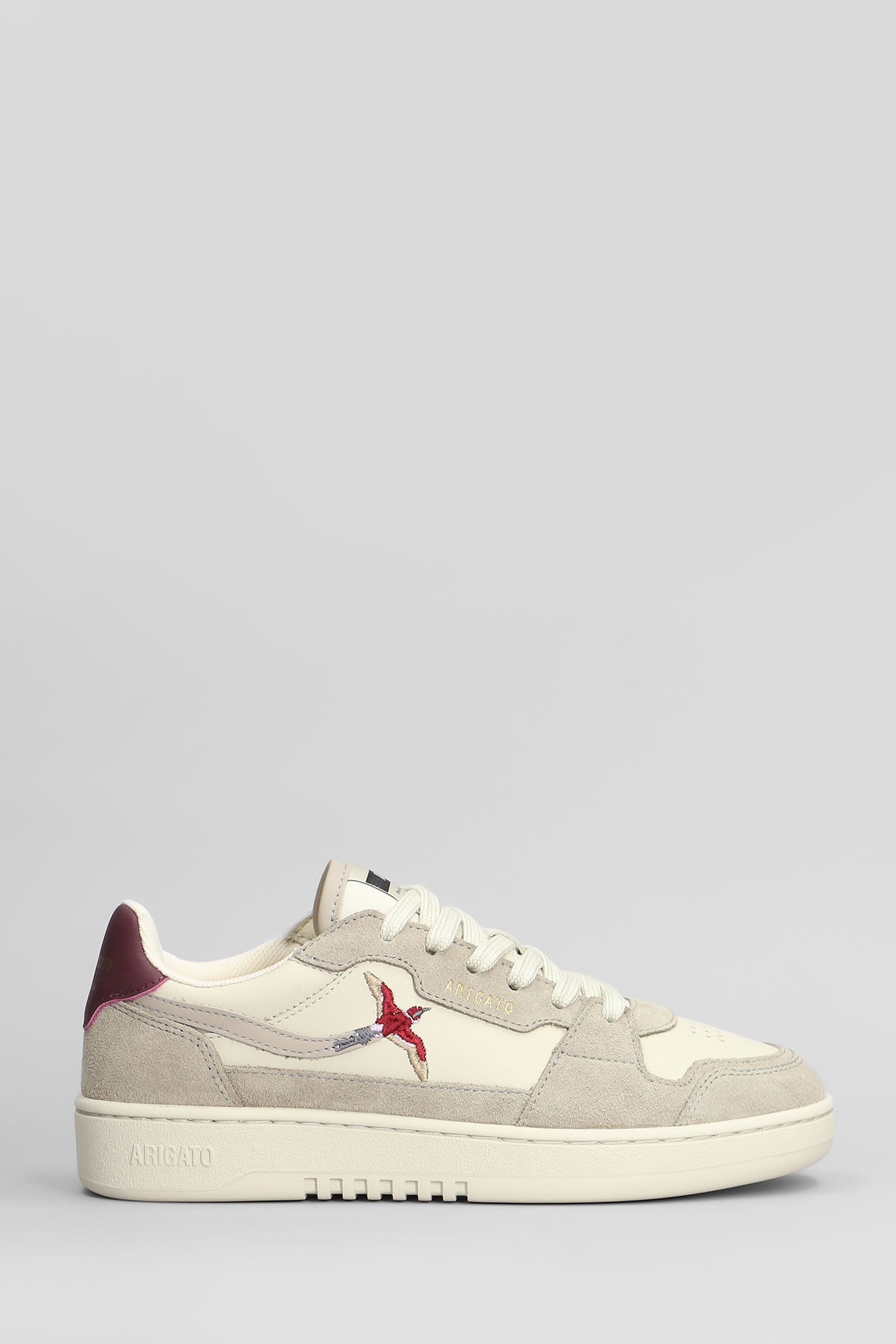 Axel Arigato Dice Lo Bee Bird Sneakers In Beige Suede And Leather