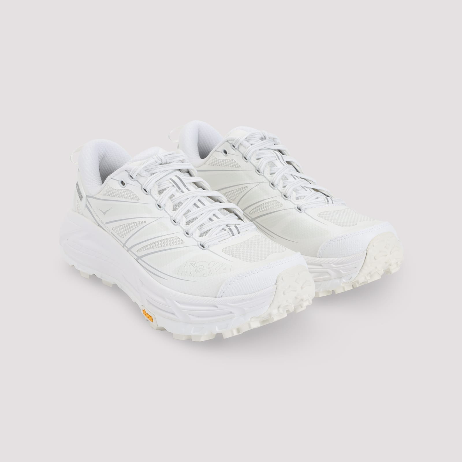 Hoka Mafate Speed 2 Sneakers In White Fabric