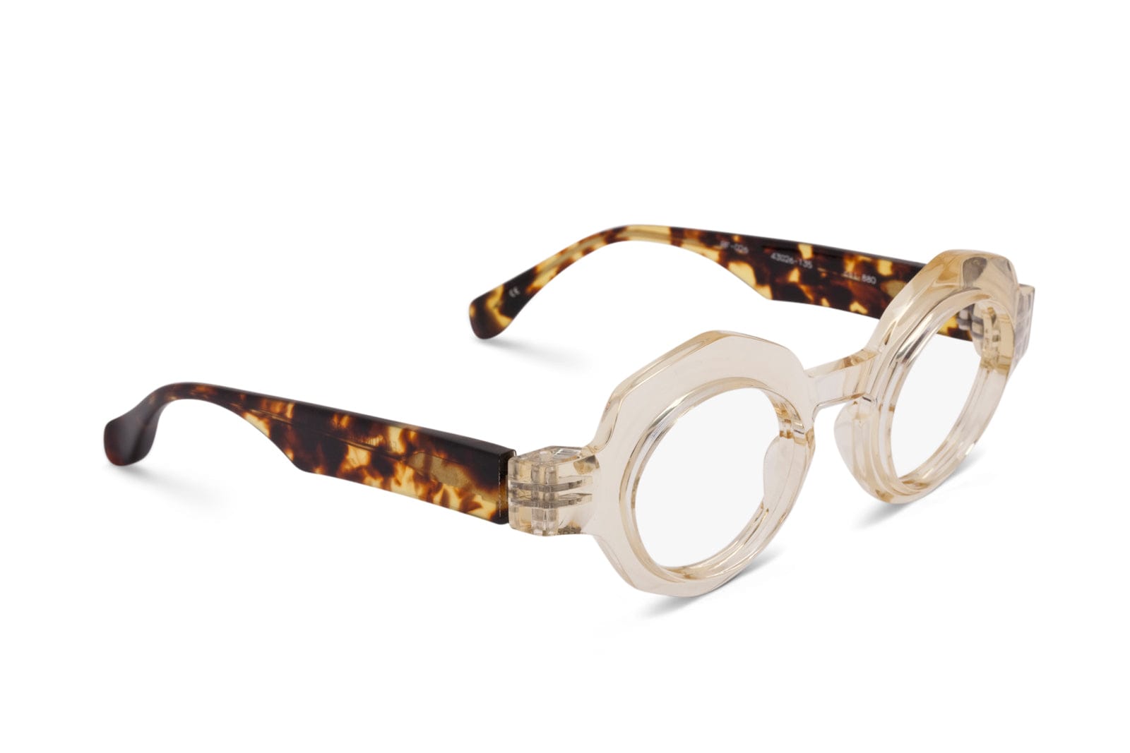 Shop Factory900 Rf 026-880 Glasses In Champagne/tortoise