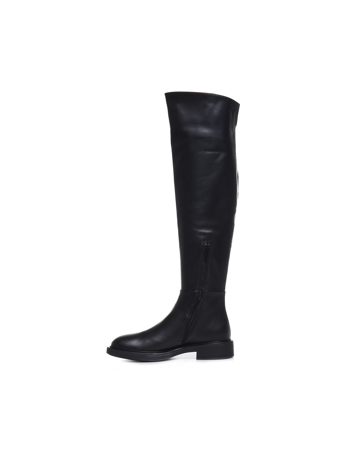 Shop Gianvito Rossi Lexington Boots In Glove Black