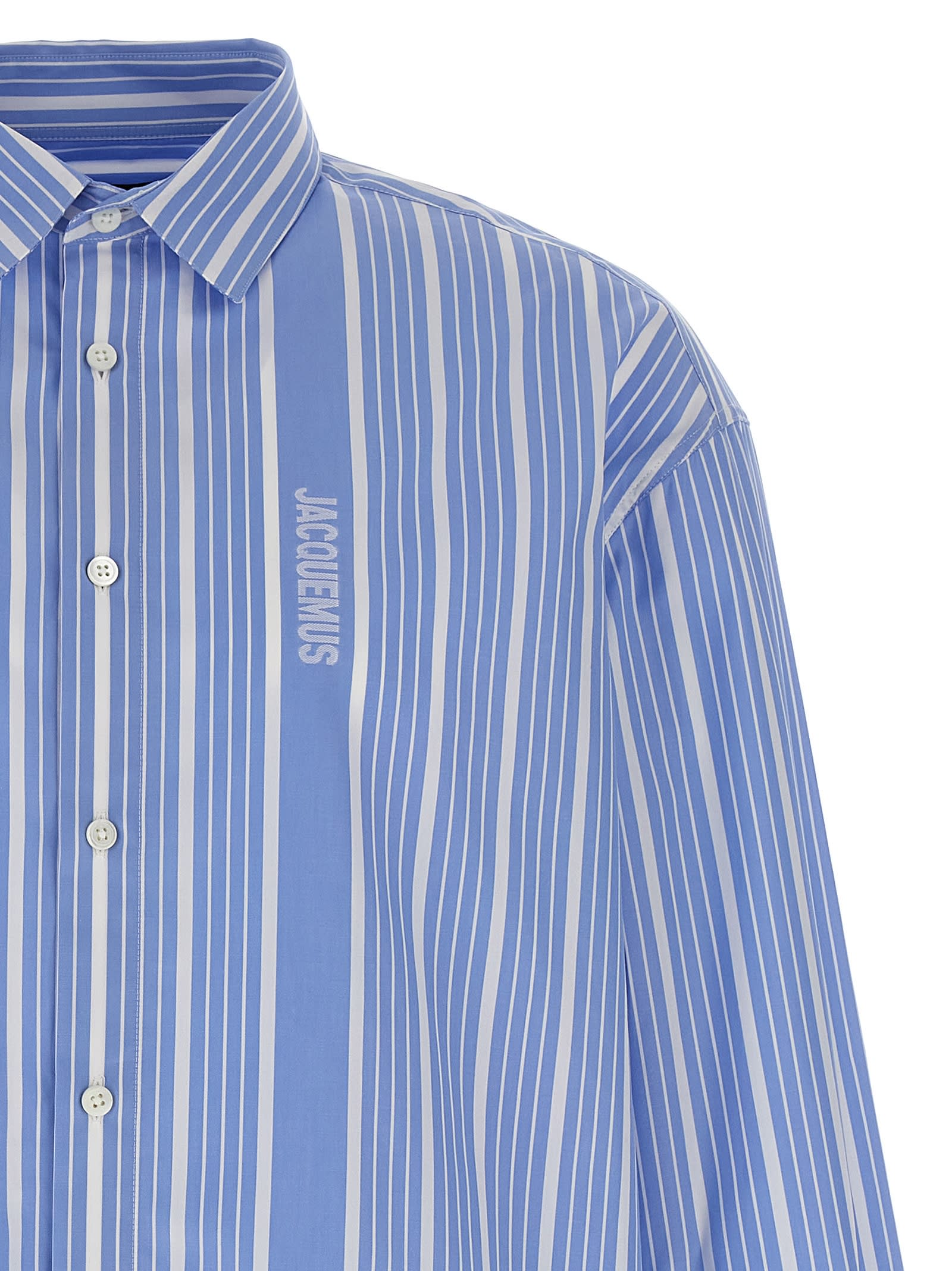 Jacquemus La Chemise Simon Logo Striped Shirt
