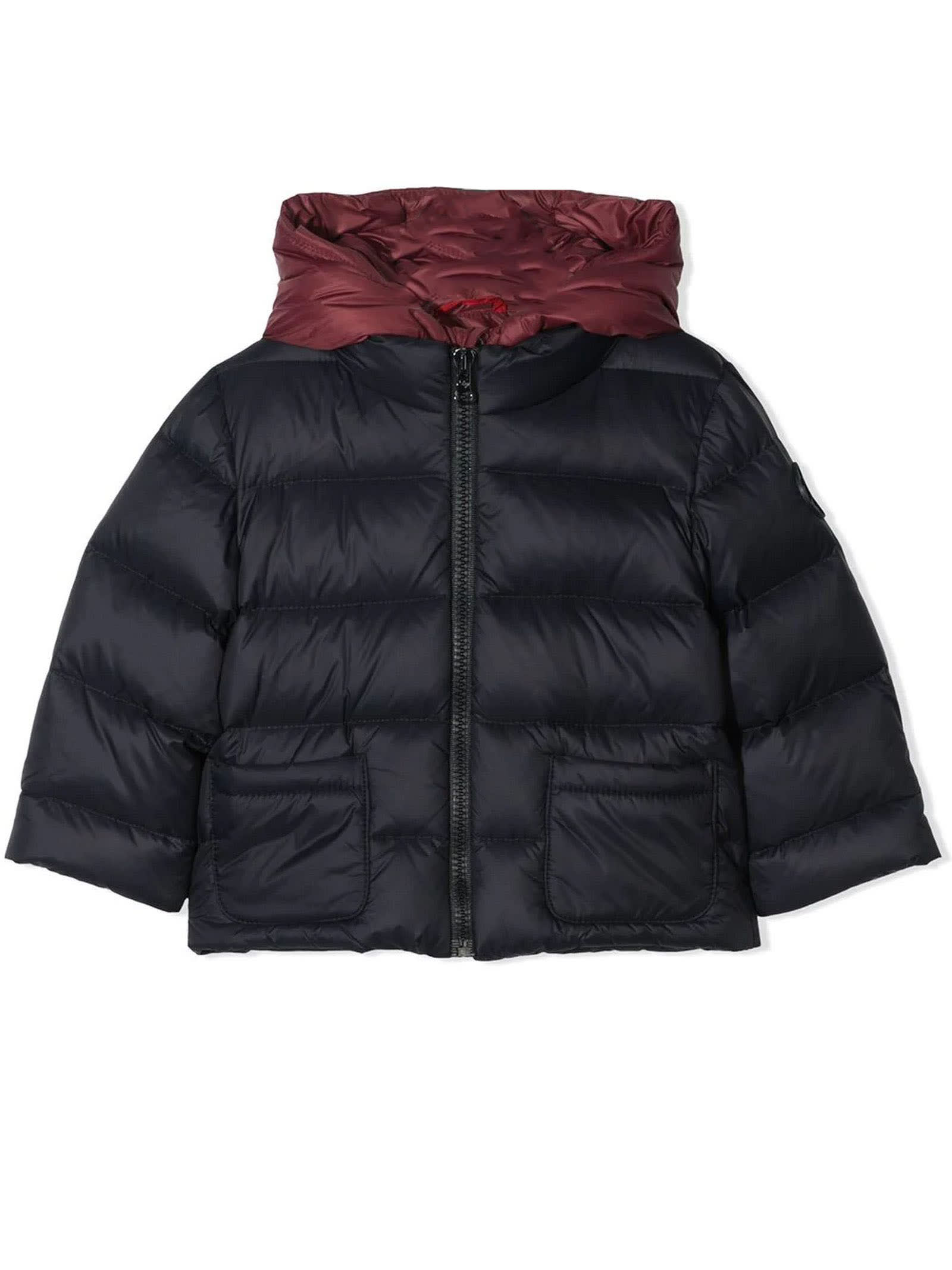Fay Blue And Red Padded Jacket