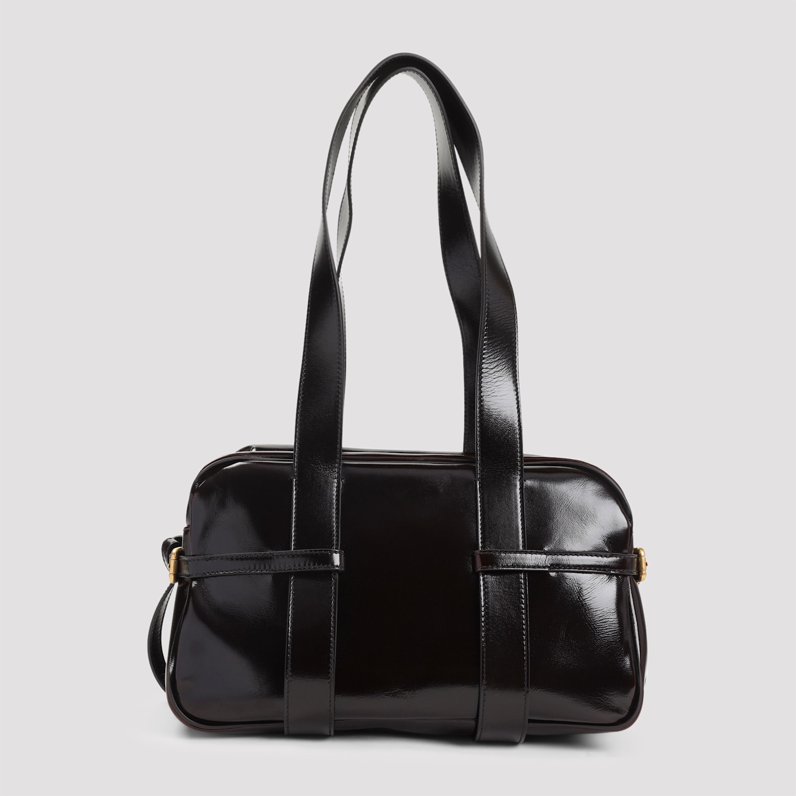 Dries Van Noten Medium Bowling Shoulder Bag In Red