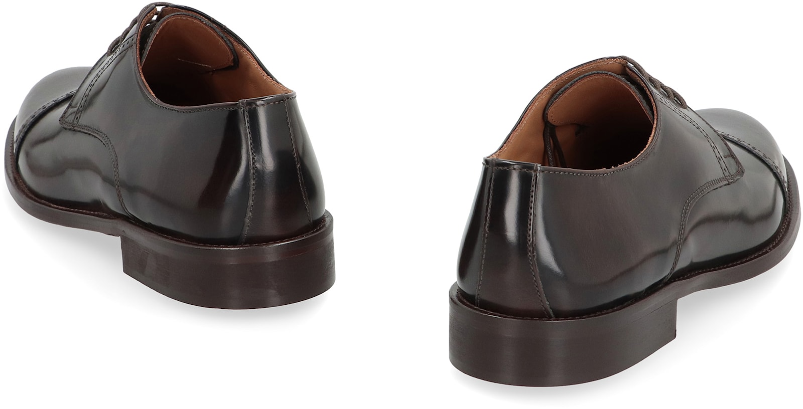 Bruno Magli Leather Lace-up Shoes In Brown