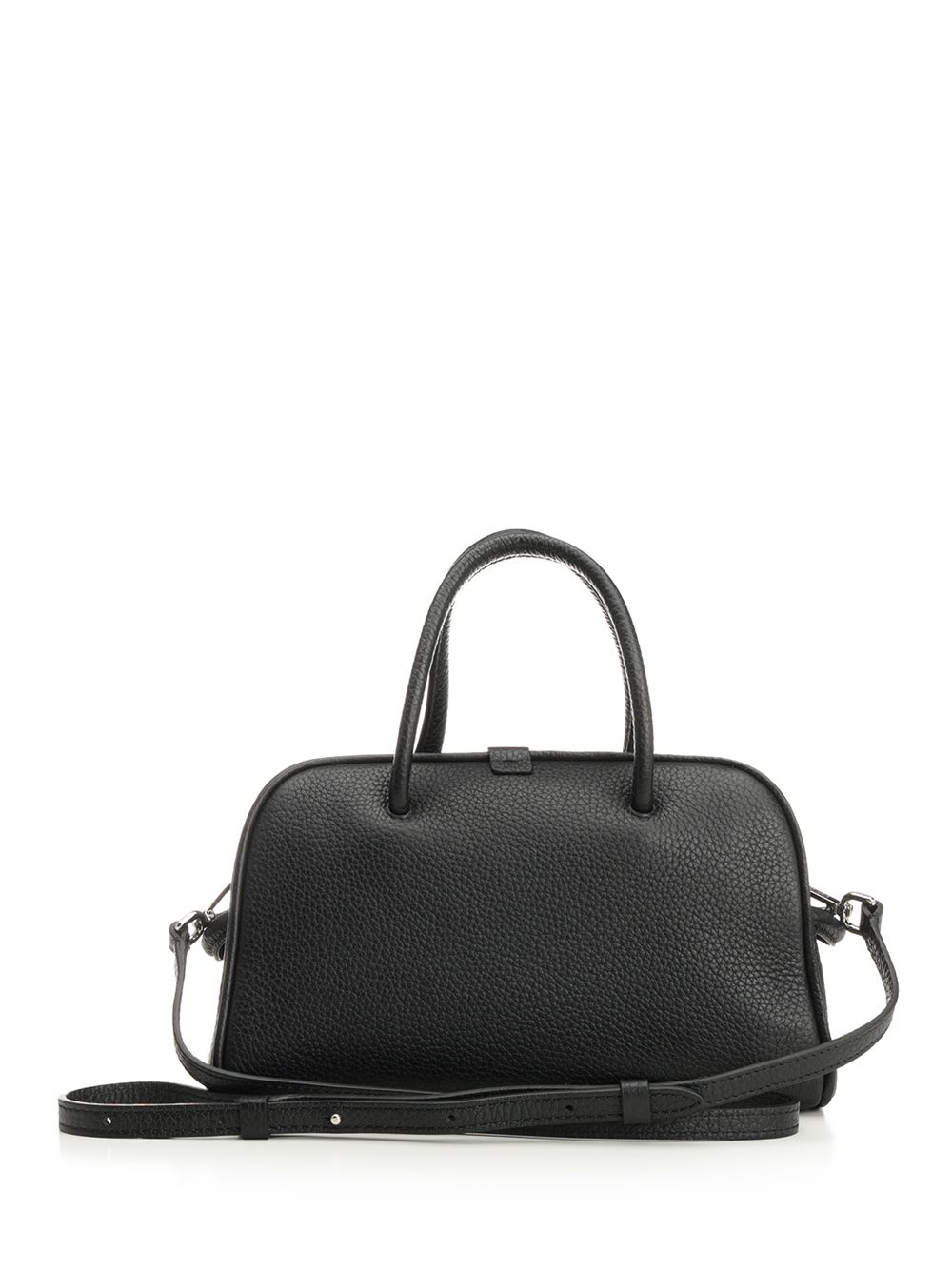 Jacquemus Le Petit Turismo Grain Leather Bag In Black