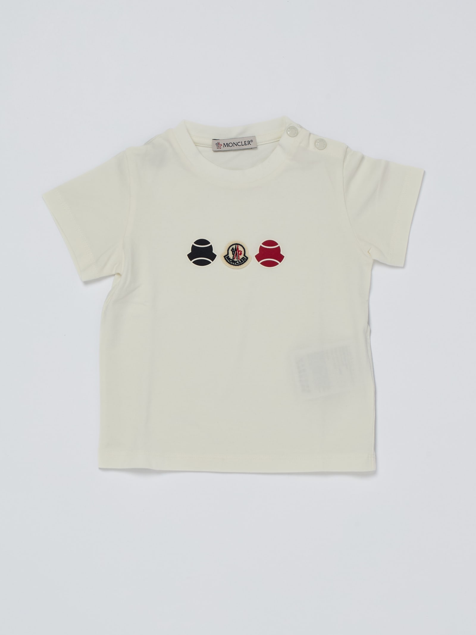 Moncler Babies' T-shirt T-shirt In Bianco
