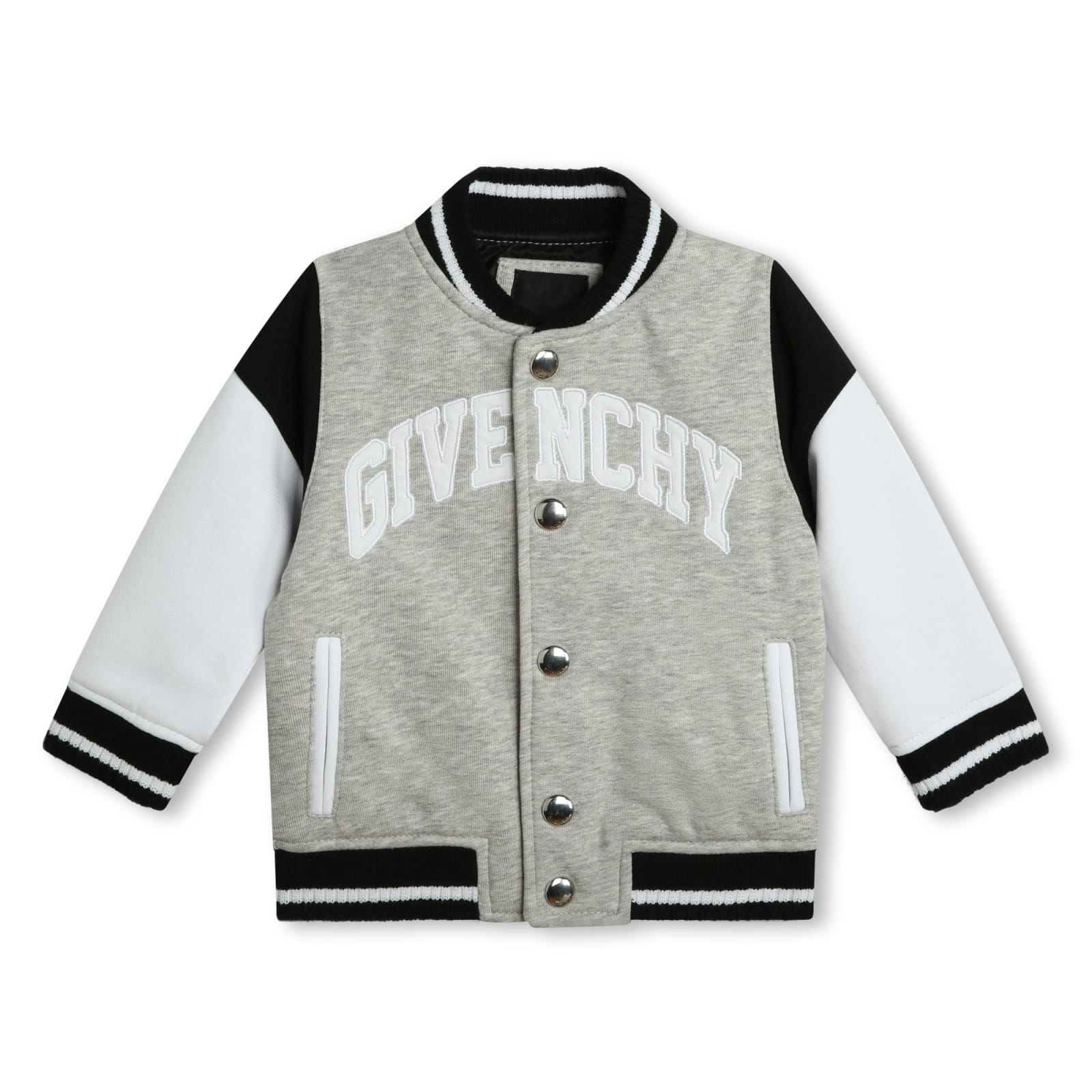 Shop Givenchy Bomber Con Applicazione In Gray