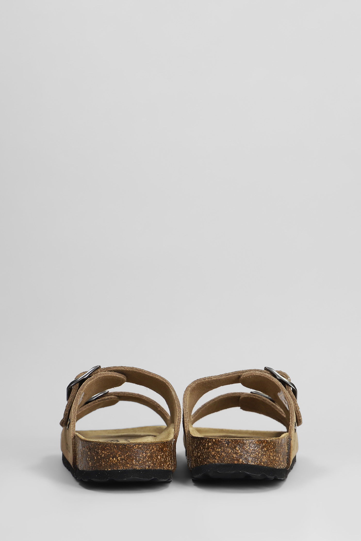 Cubanas Amalia Flats In Taupe Suede