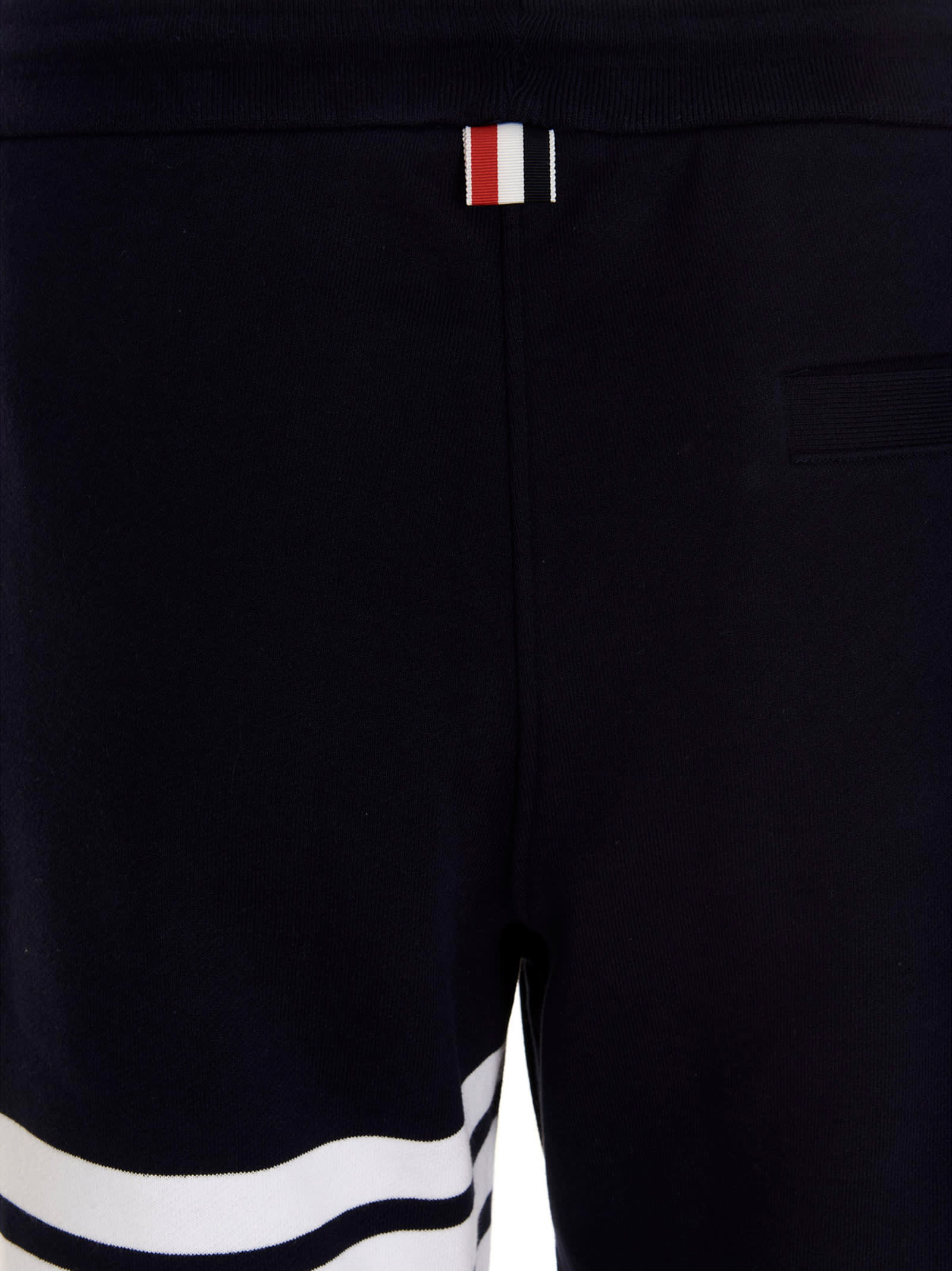 Shop Thom Browne 4 Bar Joggers In Blue