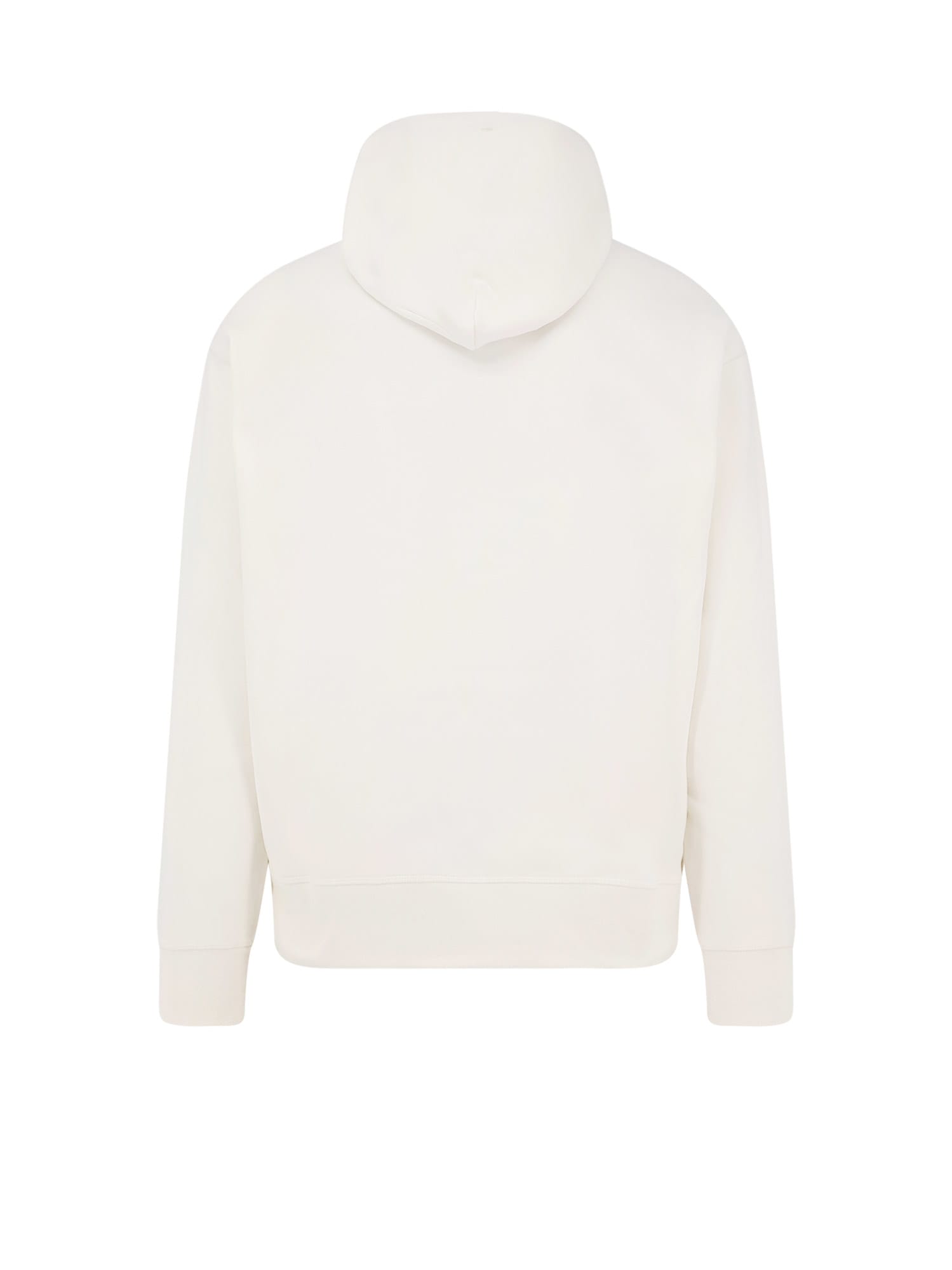 Moncler Grenoble Logoed Cotton Hooded Sweatshirt In White