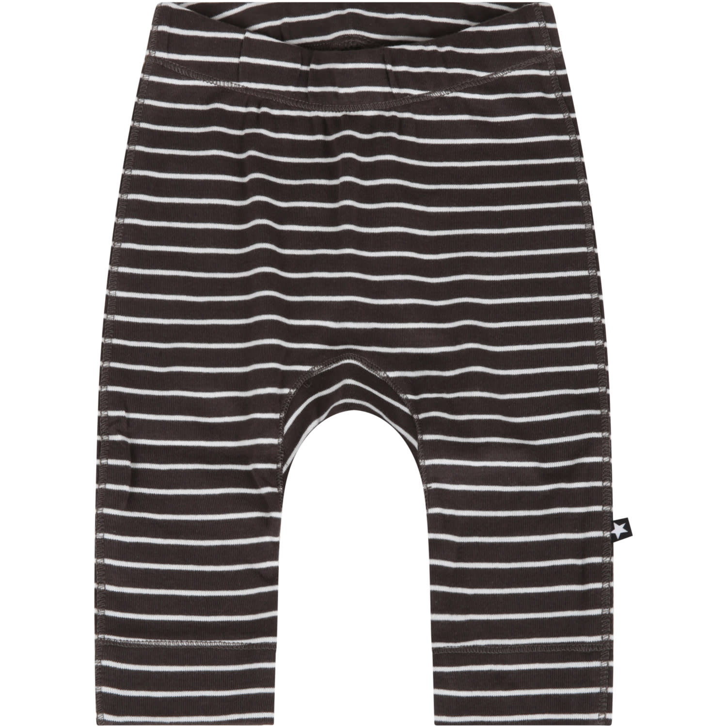 Molo Grey Trouser For Baby Kids With Stripes