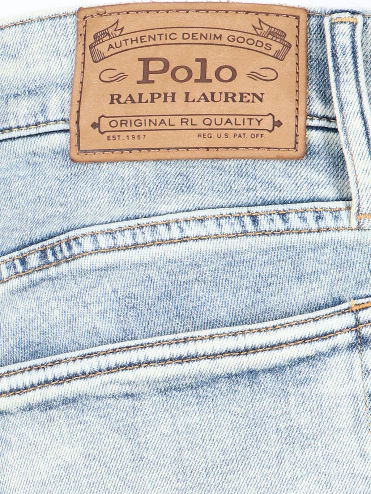 Shop Polo Ralph Lauren Skinny Jeans In Light Blue