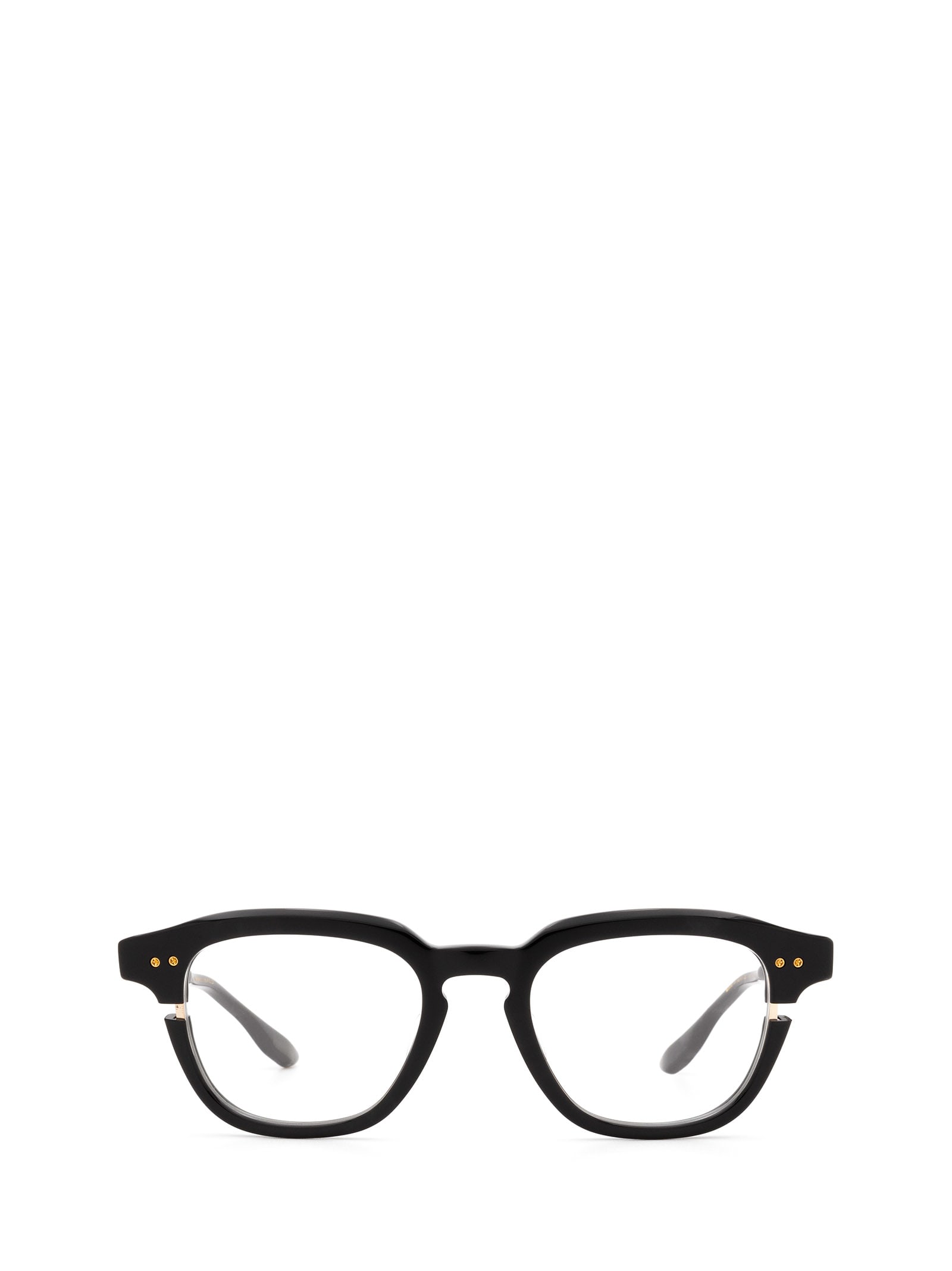 Shop Dita Dtx702-a-01-z Black & White Gold Glasses