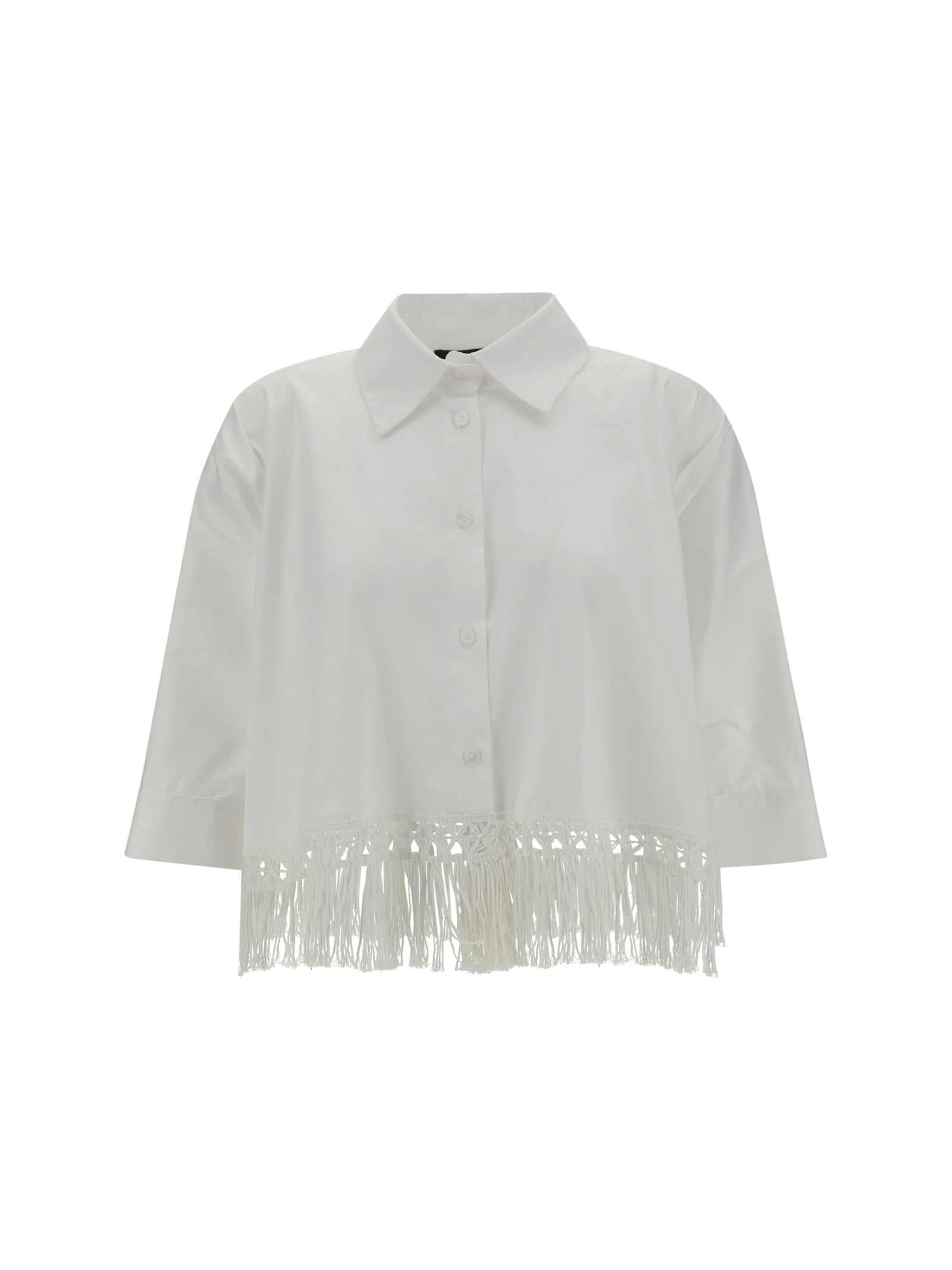 Shop Ella Kimono Shirt In Bianco