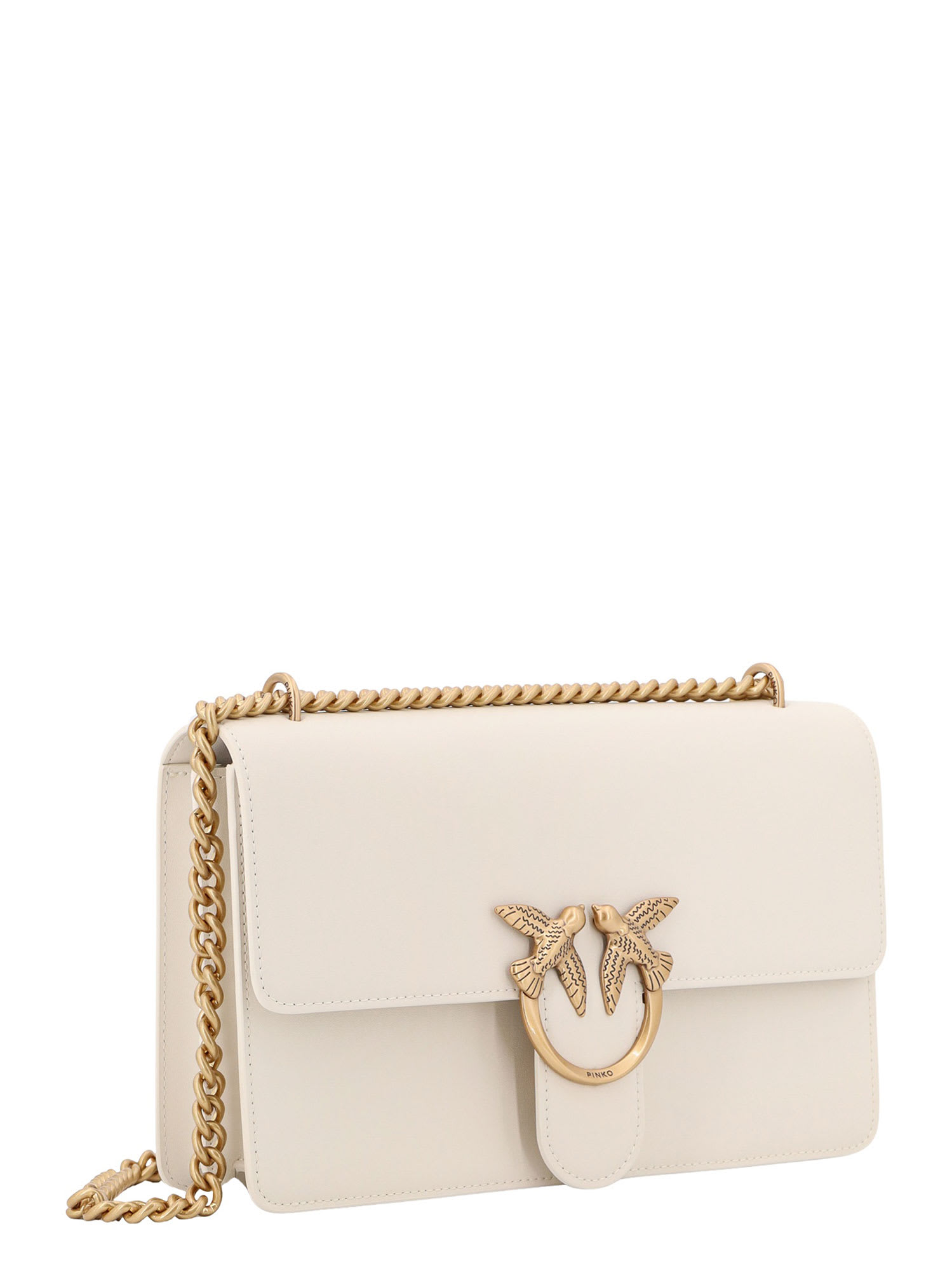 Shop Pinko Love Bag One Simply Shoulder Bag In White