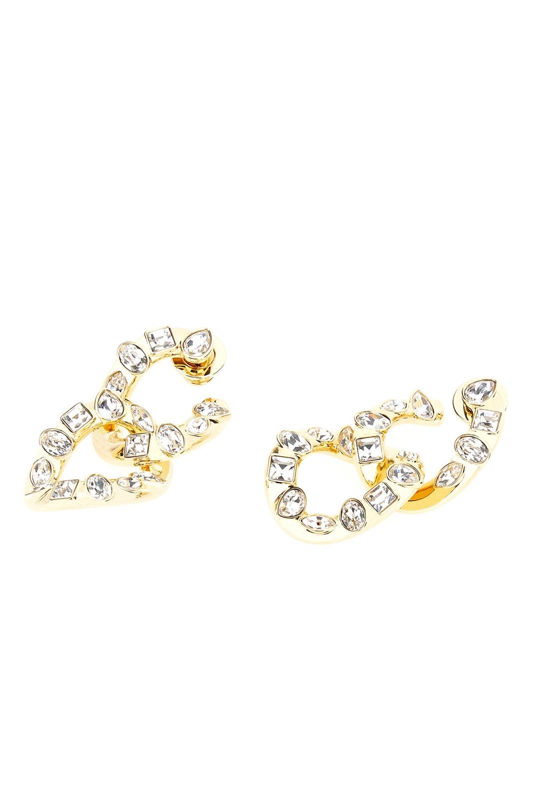 SWAROVSKI DEXTERA HOOP EARRINGS 