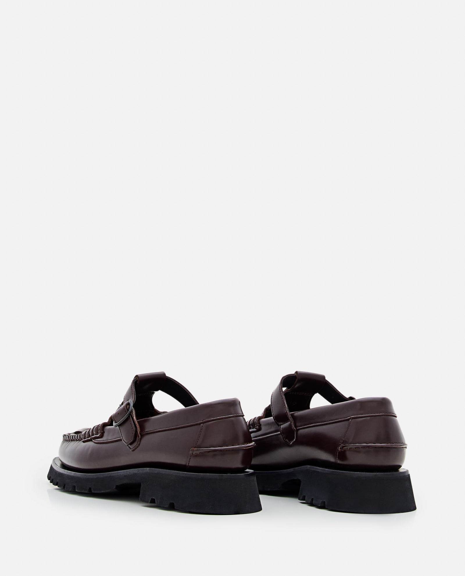 Shop Hereu Soller Sport Leather Loafer In Brown